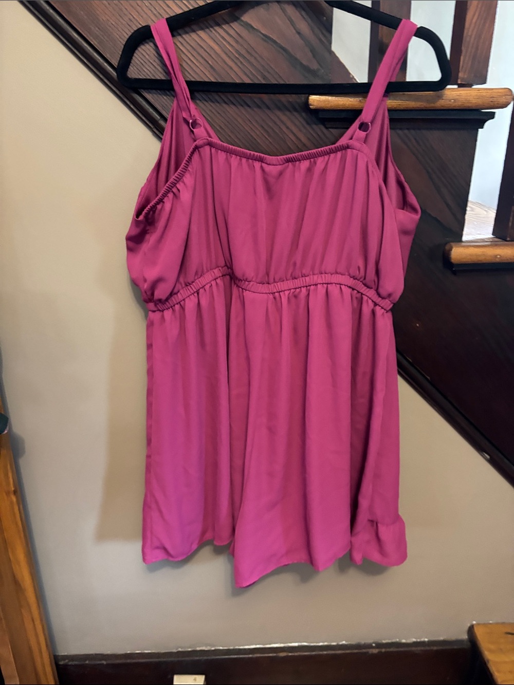 torrid Hot Pink Wrap Romper with Ruffle Detail - Picture 7 of 9